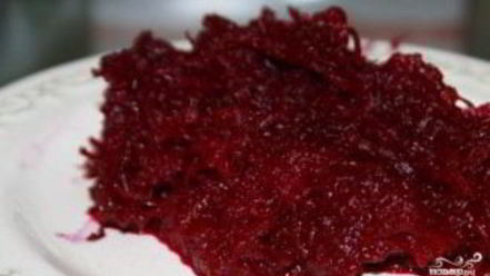 Рецепт селедки под шубой в виде клубники