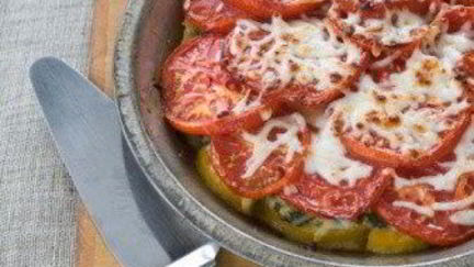 Рецепт Свинины запеченной под шубой из перцев и помидор