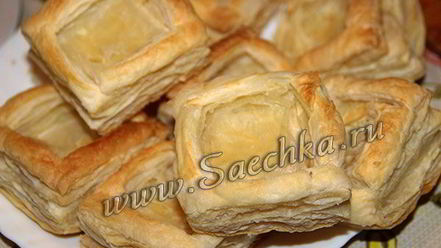 Рецепт закуски из слоеного теста селедка под шубой