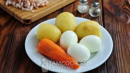 Рецепт салата рождество с копченой грудкой