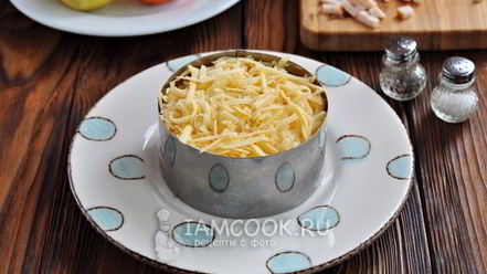 Рецепт салата рождество с копченой грудкой