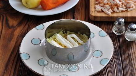 Рецепт салата рождество с копченой грудкой