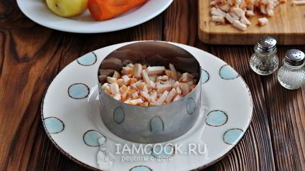 Рецепт салата рождество с копченой грудкой