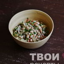 Рецепт Салата с фасолью и грибами