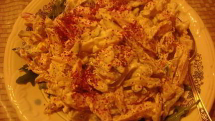 Рецепт Салата с копченой курицей и огурцами