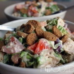 Рецепт Салата с курицей и фасолью