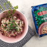 Рецепт Салата с нутом, баклажанами и фетой