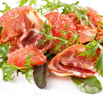 Рецепт Салата с рукколой и хамоном