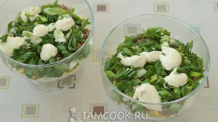 Рецепт салата с тунцом и сыром