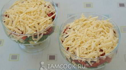 Рецепт салата с тунцом и сыром