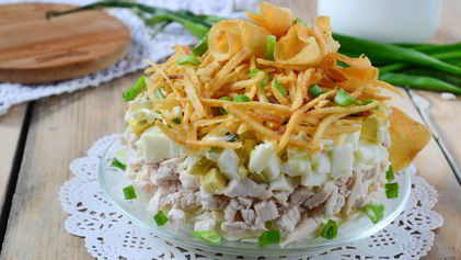 Рецепт Салата слоеного Рандеву