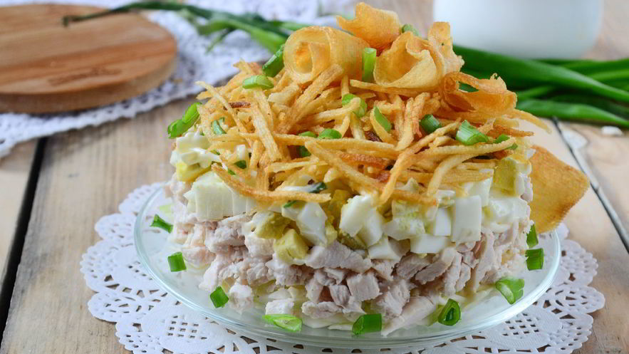 Рецепт салата слоеного рандеву