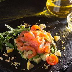 Рецепт Салата тартар с красной рыбой