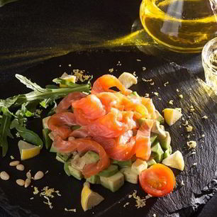 Рецепт Салата тартар с красной рыбой