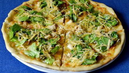 Рецепт пиццы цезарь в духовке на дрожжевом тесте