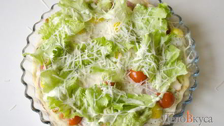 Рецепт пиццы цезарь