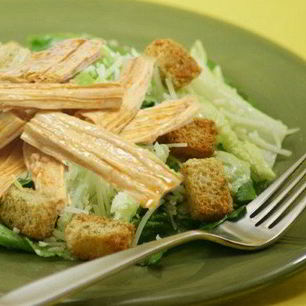 Рецепт Постного Цезаря со спаржей