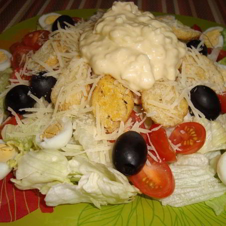 Рецепт Салата Цезарь домашний