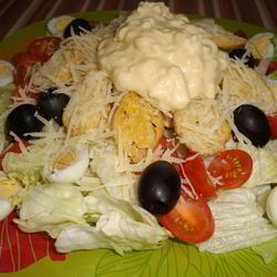 Рецепт Салата Цезарь домашний