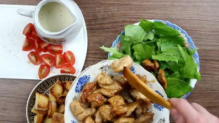 Рецепт салата цезарь классический с курицей