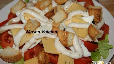 Рецепт салата цезарь премиум