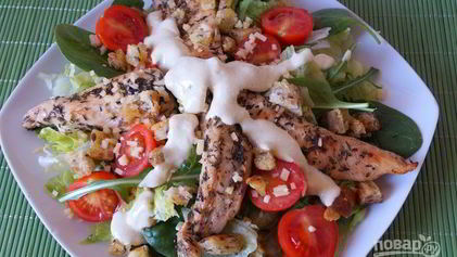 Рецепт Салата Цезарь простой