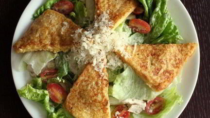 Рецепт Салата Цезарь с французским тостом