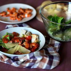 Рецепт Салата Цезарь с креветками