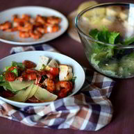 Рецепт Салата Цезарь с креветками