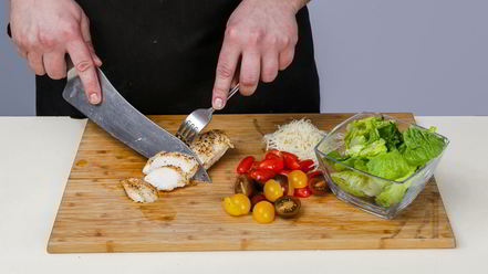 Рецепт салата цезарь с курицей и беконом