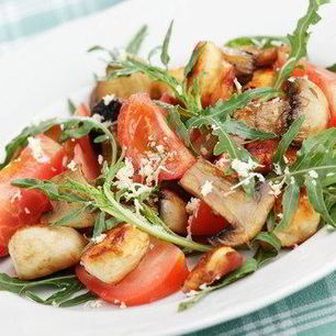 Рецепт Салата Цезарь с курицей и шампиньонами