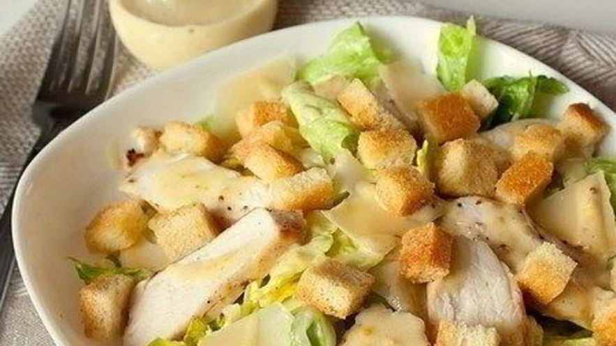 Рецепт салата цезарь с курицей с майонезом