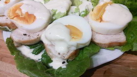 Рецепт салата цезарь с курицей