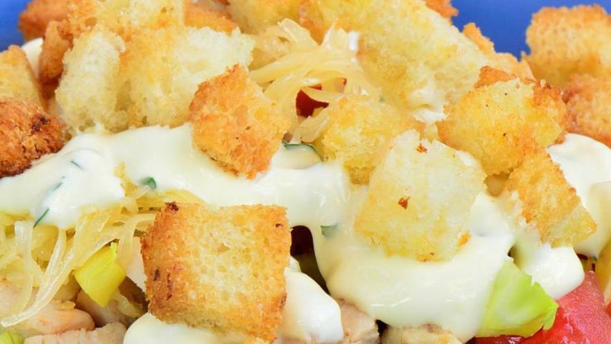 Рецепт салата цезарь с пекинской капустой