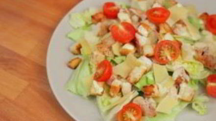 Рецепт салата цезарь с соусом