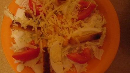 Рецепт салата цезарьс креветками