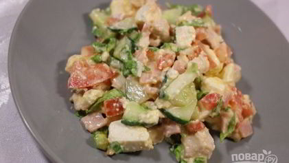 Рецепт Цезаря с курицей и сухариками