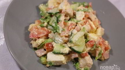 Рецепт Цезаря с курицей и сухариками