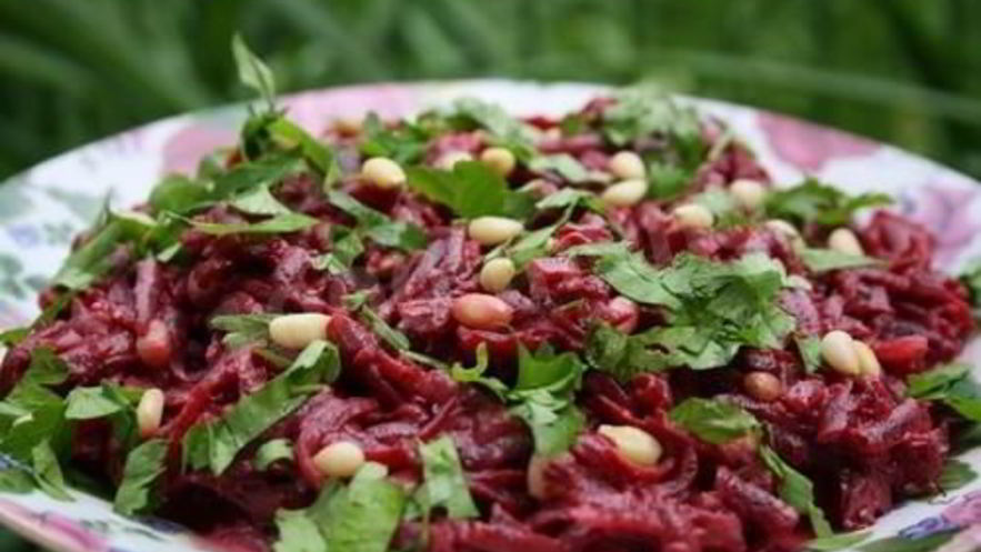 Рецепт свекольно орехового салат
