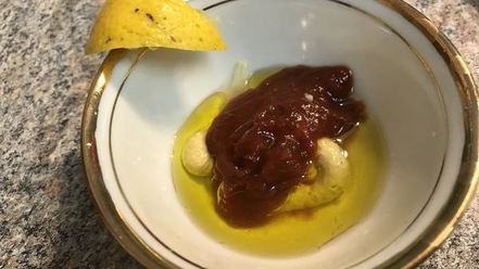 Рецепт теплого салата из спагетти-тыквы и куриной грудки