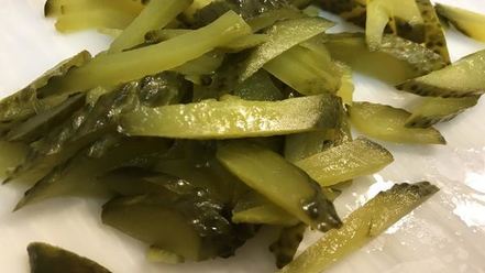 Рецепт теплого салата из спагетти-тыквы и куриной грудки