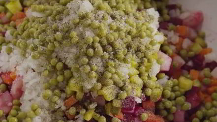 Рецепт домашнего винегрета с фасолью