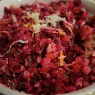 Рецепт Литовского винегрета с грибами