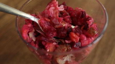 Рецепт литовского винегрета с грибами