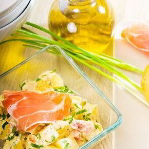 Рецепт Салата из прошутто и дыни с дынным винегретом по-итальянски