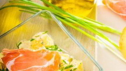 Рецепт Салата из прошутто и дыни с дынным винегретом по-итальянски