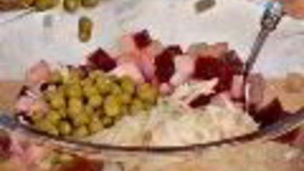 Рецепт салата винегрет с квашеной капустой