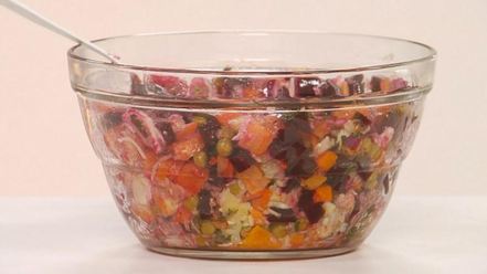 Рецепт славянского винегрета с репой