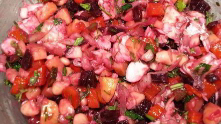 Рецепт старорусского винегрета с судаком