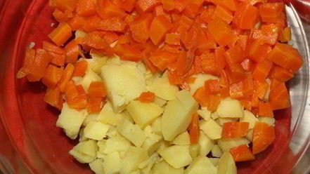 Рецепт старорусского винегрета с судаком